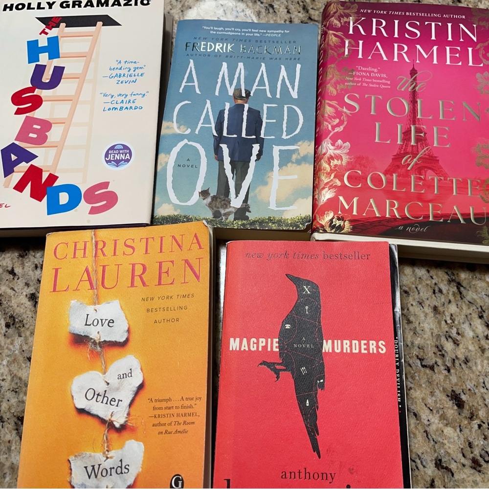 Assorted Book Collection 5 in Lot Best Sellers